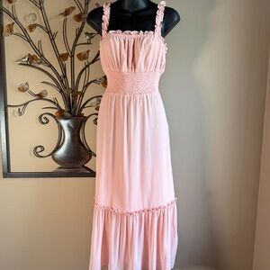 Lovers & Friends Pink Midi Dress